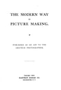 Modern Way in Picture Making Kodak 1905